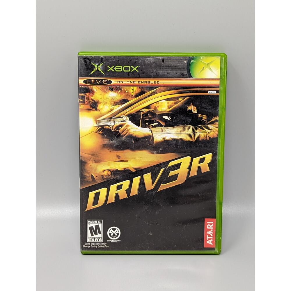 Driv3r Driver 3 Original Xbox Complete Manual Tested